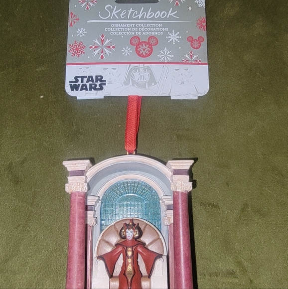 Disney Other - NIB DISNEY Sketchbook Christmas Ornament Star Wars Padme Amidala Phantom Menace